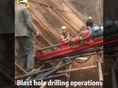 Instalação de perfuração DTH pneumática portátil