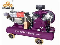 Máquina de compressão de ar de pistão industrial Compressor de ar portátil