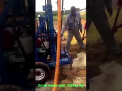 Estação de perfuração de poços de água de profundidade de 100 m Estação de perfuração de poços de água portátil hidráulica