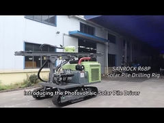 Equipamento de condutor de pilhas para a terra Vira condutor de pilhas Máquina de rastreamento Condutor de pilhas hidráulico solar