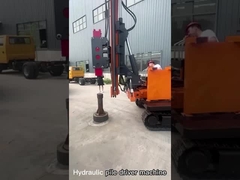 Motor de pilhas hidráulicas Equipamento de condução de pilhas solares Máquina portátil de condução de pilhas de parafuso