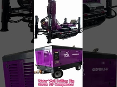 Equipamento de perfuração de poços de água portáteis, equipamento de perfuração de água profunda, máquina de perfuração hidráulica de água