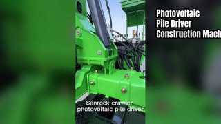 Motor de pilha fotovoltaico, guarda-corpo de rodovia, máquinas de construção, equipamento de condução de pilha de esteiras