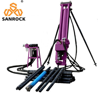 Qualidade  Portable Bucket DTH Drilling Rig Machine SRQD70 Mining Borehole Rotary Drilling Rig Fábrica