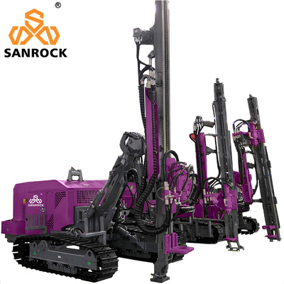 Qualidade  Depth 50m Hydraulic DTH Drilling Machine Rotary Borehole Drilling Rig Mining Machinery Fábrica