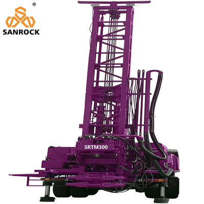 Qualidade  Truck Mounted Water Well Drilling Rig With Mud Pump Deep 300m Water Well Drill Rig Fábrica