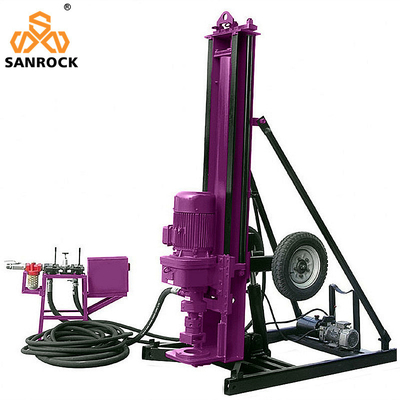 Qualidade  Hydraulic Borehole Deep Rock Drilling Rig Portable Pneumatic Mining Drilling Rig Machine Fábrica