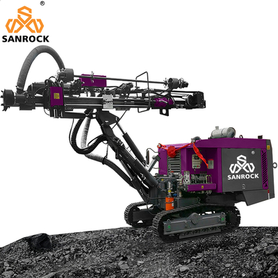 8900*2250*2650MM Máquina de perfuração hidráulica Velocidade de deslocamento 1,5-3 km/h para perfuração de buracos de explosão em rochas de mineração