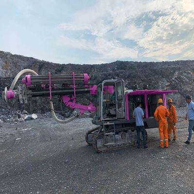 Mineração DTH que fura o equipamento de perfuração hidráulico da esteira rolante de Rig Hard Rock Borehole Integrated
