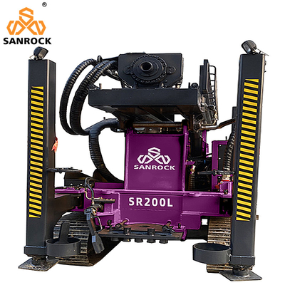 Força de elevação 15T Crawler Water Well Drilling Rig Máquina de perfuração de poços hidráulicos com motor Yuchai