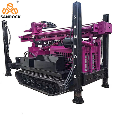 Máquina hidráulica de perfuração de poços Yunnei Motor Crawler Rig de perfuração de poços de água 4800 KG