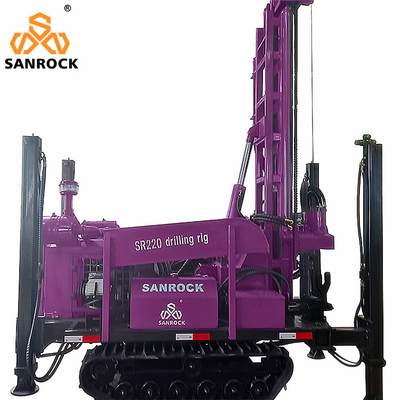 Máquina hidráulica de perfuração de poços Yunnei Motor Crawler Rig de perfuração de poços de água 4800 KG