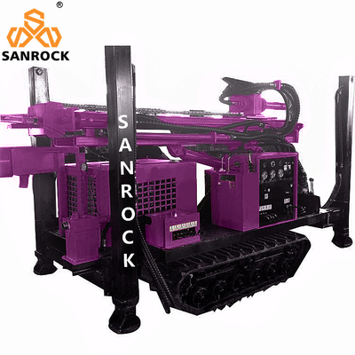 Máquina hidráulica de perfuração de poços Yunnei Motor Crawler Rig de perfuração de poços de água 4800 KG