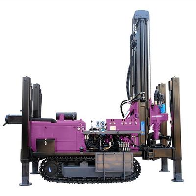 180m Profundidade de poço de perfuração Crawler montado rotativo de perfuração para perfuração Diâmetro 140-254mm