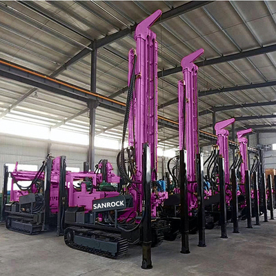 Equipamento de perfuração de poço de água de 350 m de profundidade Hidráulico portátil Máquina de perfuração de poço de água