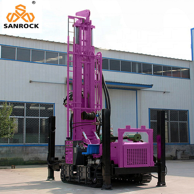 Equipamento de perfuração de poço de água de 350 m de profundidade Hidráulico portátil Máquina de perfuração de poço de água
