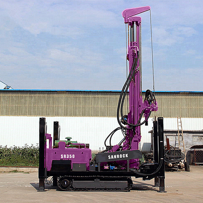 Equipamento de perfuração de poço de água de 350 m de profundidade Hidráulico portátil Máquina de perfuração de poço de água