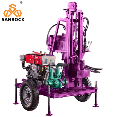 Equipamento de perfuração de poços de água portátil compacto