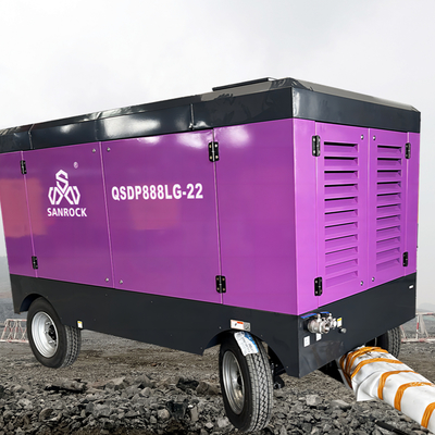 Pequeno compressor de ar de parafuso rotativo Compressor de ar de parafuso de baixo ruído 18m3/min Máquina de compressor de ar portátil