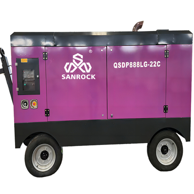 Compressor de ar de parafuso rotativo Potência 221 KW Máquina de compressor de ar de parafuso de baixo ruído