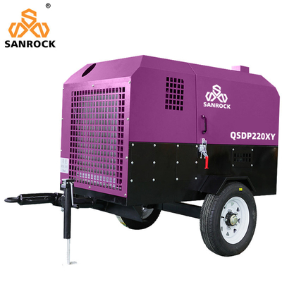 Compressor de ar de parafuso de pequena dimensão Máquina de compressão de parafuso de ar portátil para mineração