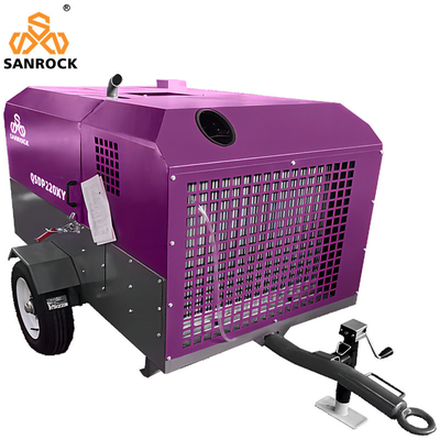Compressor de ar de parafuso de pequena dimensão Máquina de compressão de parafuso de ar portátil para mineração