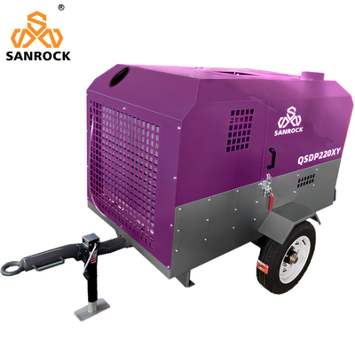 Compressor de ar de parafuso de pequena dimensão Máquina de compressão de parafuso de ar portátil para mineração