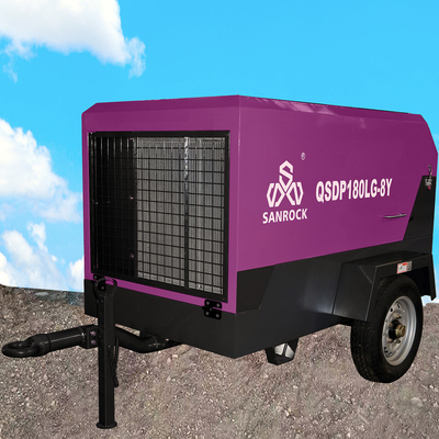 Compressor de ar de parafuso de pequena dimensão Máquina de compressão de parafuso de ar portátil para mineração