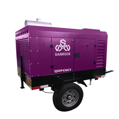 Máquina de compressão de ar de parafuso mini Máquina de compressão de ar de parafuso de motor diesel