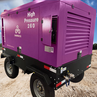Equipamento para compressores a parafuso a diesel de alta pressão