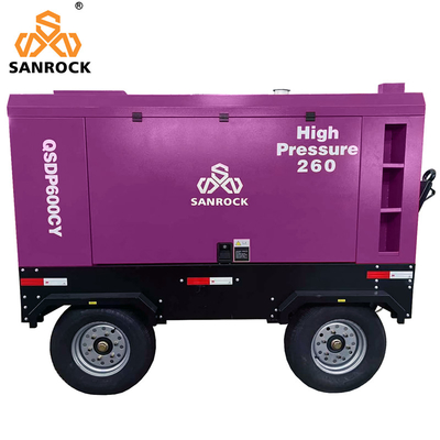 Máquina de compressão de ar de parafuso rotativo de alta pressão portátil