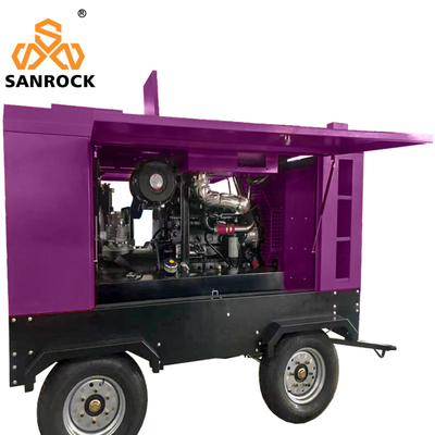 Máquina de compressão de ar de parafuso rotativo de alta pressão portátil