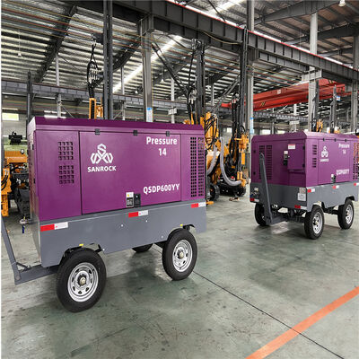 Compressor de ar de parafuso motor diesel Compressor de ar rotativo máquina Compressor de ar portátil