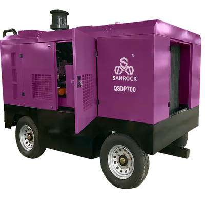 Máquina de compressão de ar de parafuso para mineração de alta pressão