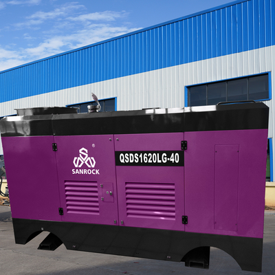 Máquina de compressão de ar de parafuso de poço de água estacionária de alta pressão