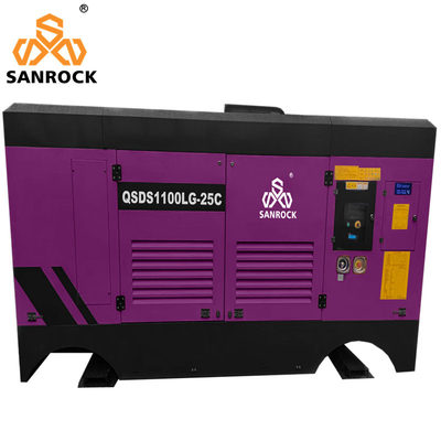 Compressor de ar de parafuso estacionário de mineração 25 bar Equipamento de alta pressão