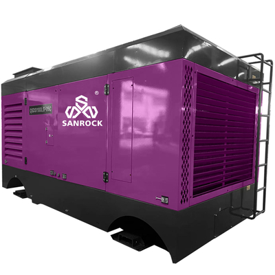Máquina de compressão de ar de parafusos de mineração a diesel de alta pressão