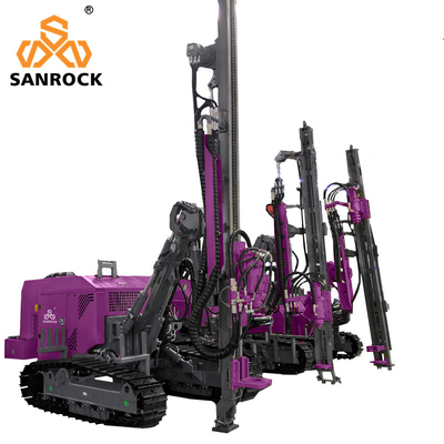 DTH Rig de perfuração de rocha Blast Hole Rig de perfuração profundidade 20m Máquinas de mineração Crawler máquina de perfuração