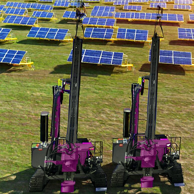 Máquina de condução de pilhas solares a diesel Rodoviária Guarda-corrimão Pilhas de condução de empilhadeira Pilhas de parafuso