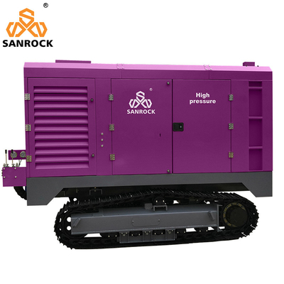 Compressor de ar de parafuso de rastreador Máquina de mineração Motor diesel Compressor de ar de parafuso rotativo