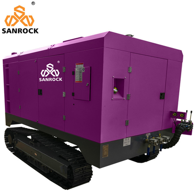 Compressor de ar de parafuso de rastreador Máquina de mineração Motor diesel Compressor de ar de parafuso rotativo