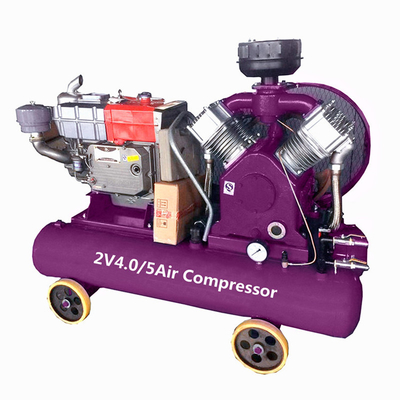 Mini compressor de ar portátil 11KW / 15KW / 18.5KW / 22KW Compressor de ar de pistão acionado por correia