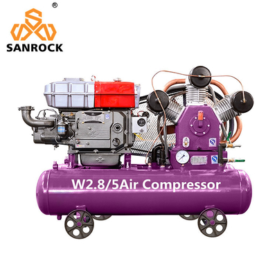 Compressor de ar diesel Compressor de ar móvel Compressor de ar industrial Máquina de compressão de ar a pistão