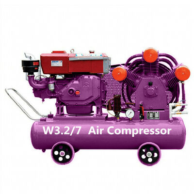 Compressor de ar de pistão industrial com potência de 18,5 kW/25 cv, distribuição de ar de 3,2 m3/min e pressão de trabalho de 7 bar