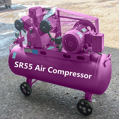 Máquina de compressão de ar elétrica portátil Compressor de ar industrial Compressor de ar de pistão