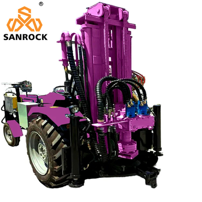 Máquina de perfuração de poços de água montada em tractor