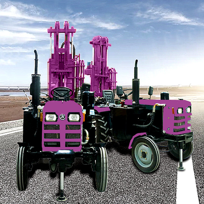 Máquina de perfuração de poços de água montada em tractor