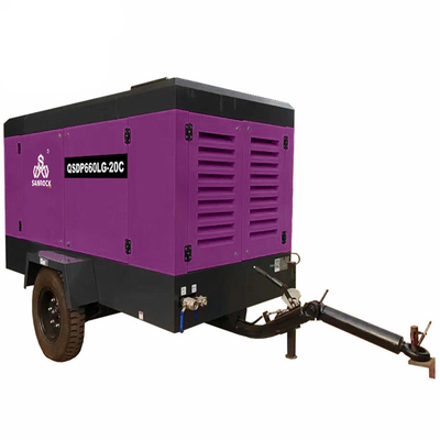 G2*1 G3/4*1 Compressor de ar de parafuso rotativo com motor a diesel Cummins