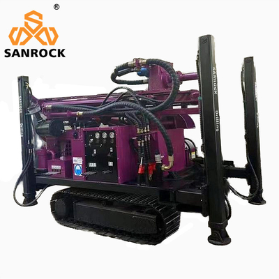 Equipamento de perfuração de poços de água de rastreador Máquina hidráulica de perfuração de poços de água profunda
