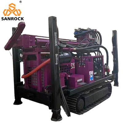 Equipamento de perfuração de poços de água de rastreador Máquina hidráulica de perfuração de poços de água profunda